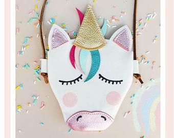 Etsy :: Your place to buy and sell all things handmade Baby Purse, Childrens Purses, Unicorn Purse, Unicorn Accessories, Toddler Purse, Unicorn Bag, Unicorn Costume, Kids Money, Presents For Girls