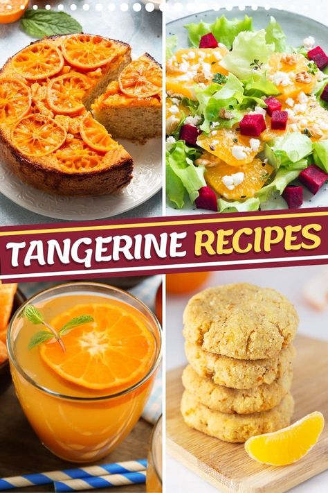 These tangerine recipes are so light and refreshing! From sauce to smoothies to salad, cookies, and cake, there are some irresistible dishes you can make with tangerines. Candle Flavors, Tangerine Recipes, Cold Salad Recipes, Tangerine Juice, Cold Salad, Summer Eating, Baked Salmon, Sweet Taste, Fruit Recipes