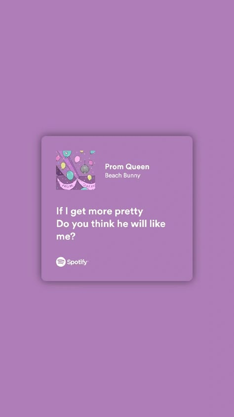 Prom Queen Lyrics Aesthetic, Prom Queen Lyrics, Prom Queen Song, Prom Queen Beach Bunny, Prom Queen Aesthetic, Prom Songs, Romantic Lyrics, Letras Cool, Queen Lyrics