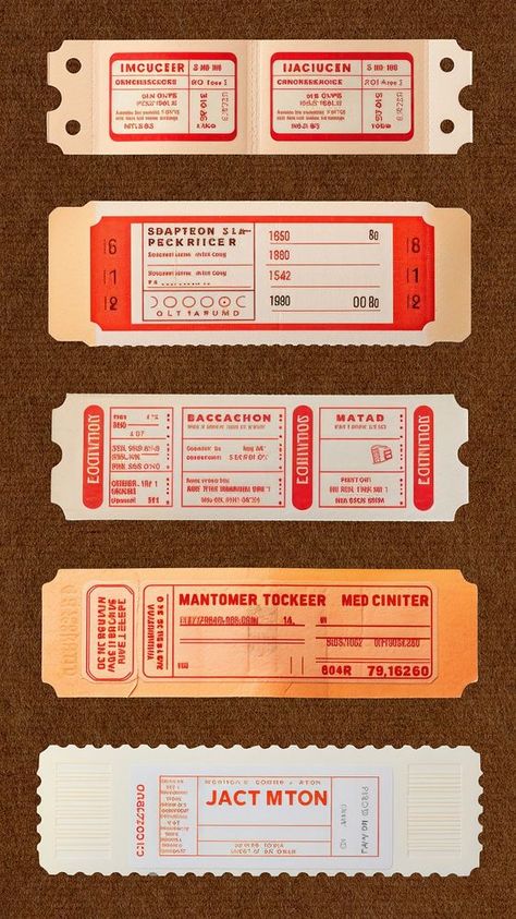 Ticket Design Ideas, Ticket Design Vintage, Event Ticket Design, Retro Ticket Design, Retro Ticket, Train Ticket Design, Ticket Template Free Printables, Vintage Cinema Ticket, Ticket Design Template