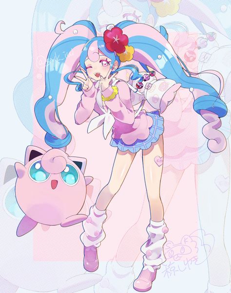 Hatsune Miku Fairy, Pokemon Fairy Type Trainer, Pokemon Fairy Trainer, Fairy Type Miku, Pokemon References, App Customization, Mika Pikazo, Fairy Type Pokemon, Miku Hatsune Chibi