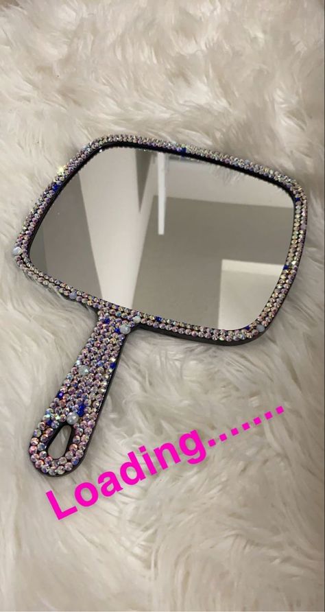 Bling Crafts Ideas Diy Projects, Bedazzled Stuff, Covington Georgia, Diy Rhinestone Crafts, Hair Tool Set, Glam Mirror, Bling Ideas, Rhinestone Projects, Rhinestone Crafts