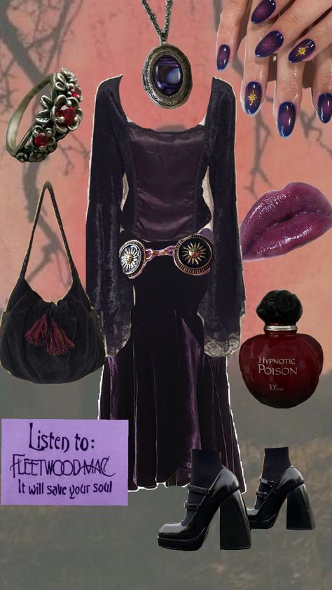 Another witchy outfit because I said so #witchy #witchyoutfit #whimsigoth #outfit Bella Core, Save Your Soul, Mazzy Star, Whimsical Fashion, Aesthetic Outfits, Clothes Accessories, Witch, Lookbook, Dior