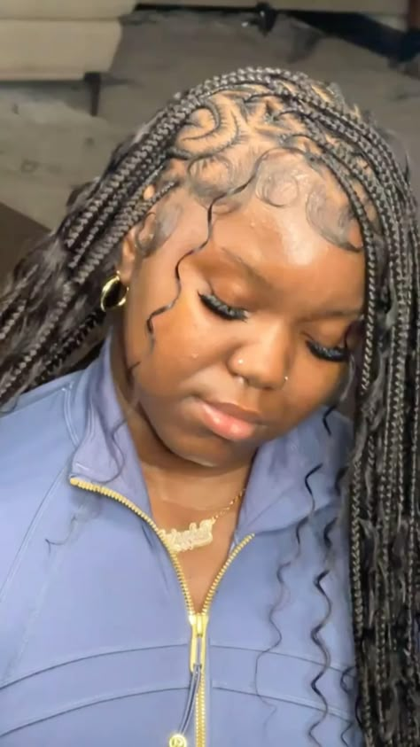 Women Cornrows, Big Box Braids Hairstyles, Feed In Braids Hairstyles, Goddess Braids Hairstyles, Feed In Braids, Quick Natural Hair Styles, Girl Braided Hairstyles, Cute Braided Hairstyles, Hairstyles Pictures