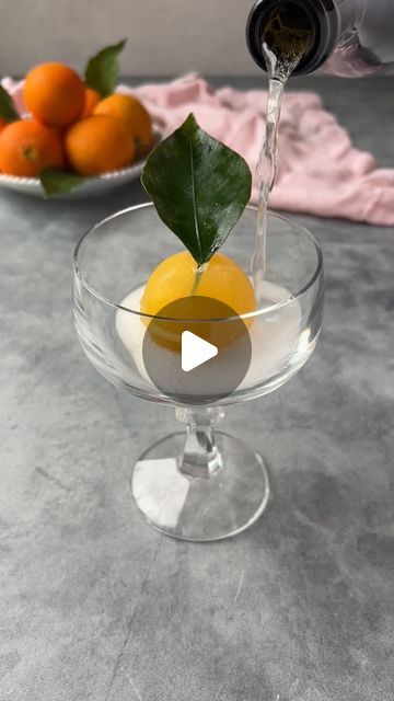 Ain’t Too Proud To Meg on Instagram: "Save this recipe (below). & comment “LINK” if you want me to DM you the round ice cube molds. 

Inspo: @soberishmom 

INGREDIENTS

orange juice
champagne
oranges or mandarins with leaves

INSTRUCTIONS

1. Cut leaves off of oranges and wash thoroughly. Set aside.
2. Fill sphere-shaped ice molds with orange juice and place a leaf in the opening, making sure to cover the stem and a small portion of the bottom of the leaf.
3. Place in freezer for 4 hours, or overnight.
4. Carefully remove the top of the mold as not to rip the leaves.
5. Place in glass, pour champagne over the top, and enjoy!

#feedfeed #mimosa #food52 #imsomartha #icemold #amazonfinds #amazonfind" Round Ice Cubes, Juice Ice, Round Ice, Dinner Party Decorations, Ice Ball, Fancy Drinks, Festive Drinks, Mixed Drinks Recipes, Ice Molds