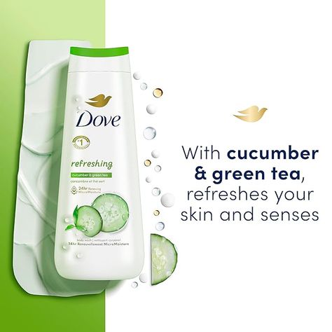 "Experience 24HR Renewing MicroMoisture with Dove Body Wash Collection! 🌿✨ Includes Deep Moisture, Sensitive Skin, Refreshing, and Pampering variants for soft, smooth skin all day. Dermatologist-recommended and made with plant-based moisturizers. #SkinRenewal #DoveBodyWash" Green Tea Body Wash, Liquid Body Wash, Foaming Body Wash, Dove Body Wash, Gentle Skin Cleanser, Skin Cleanser, Bath Soap, Dermatologist Recommended, Skin Cleanser Products