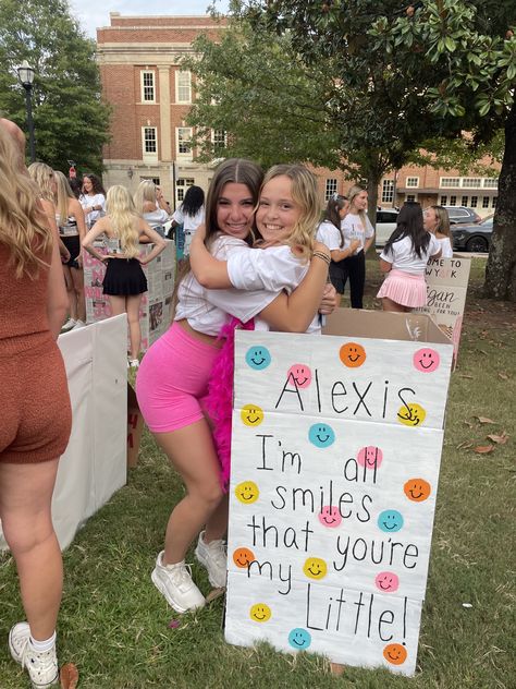 Big Little Signs, Big And Little Themes, Disney Big Little Reveal Themes, Big Little Dance Sister Gifts, Lil So Sweet Soroity Reveal, Big Little Banner Sorority, Big Little Beds Sorority, Lil Sis Big Sis, Sorority Events