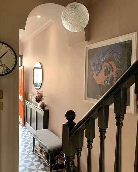 Hallway Makeover Before And After, Narrow Hallway Decorating Ideas, Edwardian Hallway, Scandinavian Interior Bedroom, Dream House Bedroom, Victorian Hallway, Hallway Makeover, Painted Staircases, Grateful For Everything