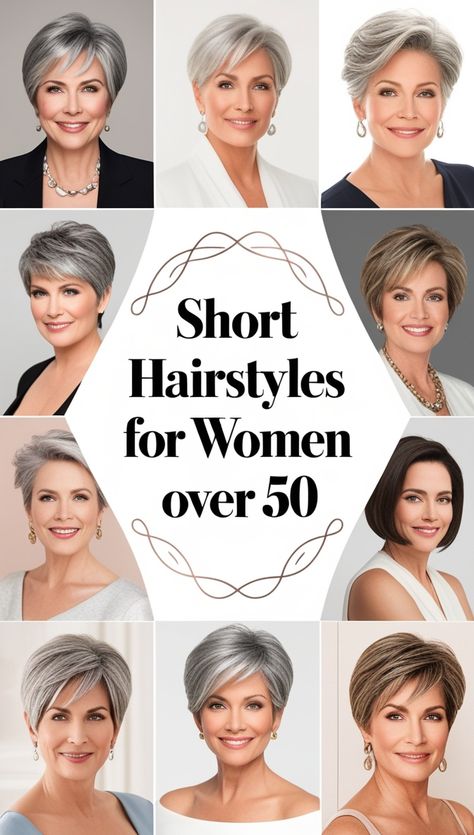 Short Hairstyles for Women Over 50 Pixie Over 40 Older Women, Short Short Bob Hairstyles, Short Hairstyle Women 50 Plus, Short Hairstyles For Women Over 50 With Thick Hair, Short Hairstyle Women Highlights, Over 50 Short Hairstyles For Women, Best Haircuts For Women Over 50, Short Classy Haircuts For Women, Crop Hairstyles For Women