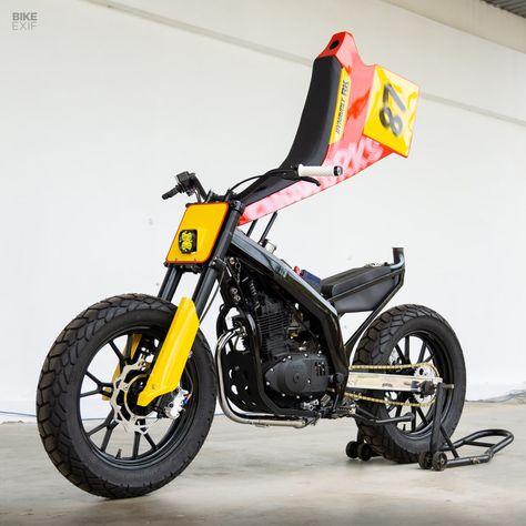 Tracker Bike, Adv Bikes, Flat Track Racing, Honda Scrambler, Light Motorcycle, Bike Details, Crotch Rocket, Flat Tracker, Motor Cycles