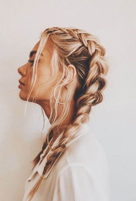 Just as quarantine is about to start your brother Griffin invites you… #romance #Romance #amreading #books #wattpad Long Blonde, Long Blonde Hair, Her Hair, Blonde Hair, A Woman, Braids, Blonde, Wall, Hair