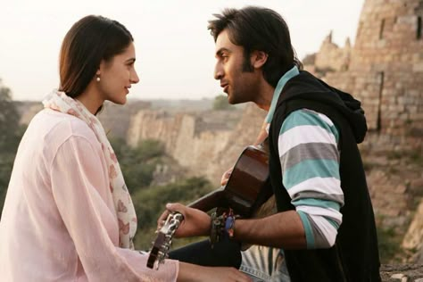 Watch the story of #Jordan and how he falls in love with #Heer in the movie #Rockstar for FREE only on Eros Now ➔ http://erosnow.com/#!/movie/watch/1000637/rockstar Rockstar Movie, Jordans Aesthetic, Vintage Bollywood Aesthetic, Rockstar Aesthetic, Deepika Padukone Style, Romantic Love Song, Bollywood Couples, Romantic Song Lyrics, Vintage Bollywood