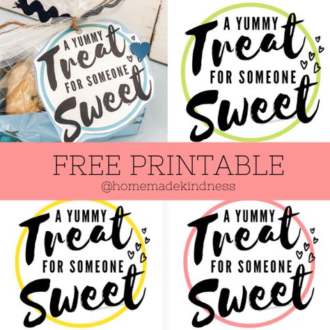 Thanks For Being So Sweet Printable Tag, A Little Treat For Someone Sweet, Rice Krispie Treat Tags Free Printable, Sweet Treat For Teacher Appreciation, Staff Appreciation Printables Free, Gift Labels Printables Free, Sweet Treat Teacher Printable, Good Luck Printable Tags Free, Secret Pal Gift Tags