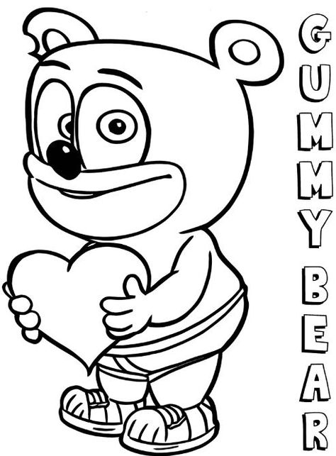 gummy bear coloring page Bear Coloring Page, Teddy Bear Coloring Pages, Bear Images, Barbie Coloring, Barbie Coloring Pages, Bear Coloring Pages, Alphabet Coloring Pages, Bear Pictures, Printable Coloring Book