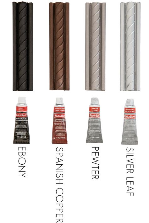 Rub 'n Buff Colors & Tips: Changing Metal Finishes the Easy Way! - Driven by Decor Pewter Rub N Buff, Black Rub And Buff On Metal, Spanish Copper Rub N Buff, Rub N Buff Spanish Copper, Black Rub N Buff, Rub N Buff Colors, Round Mirror With Rope, Antique Glaze, Faux Paint Finishes