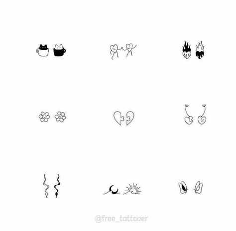 Cute Matching Friendship Tattoos, Maching Tattoos Cousins, Matching Tatoos Minimaliste Sisters, Small Meaningful Tattoos For Sisters, Mini Tattoos For Sisters, Sister Simple Tattoos, Tiny Tattoos Sisters, Maching Tattoos Bff, Matching Cousin Tattoos Meaningful