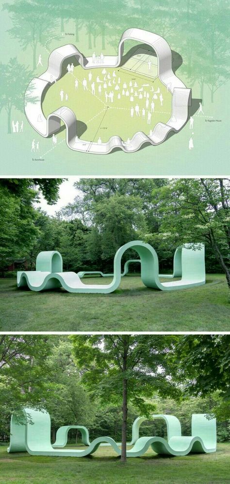 Lake Forest Illinois, Playgrounds Architecture, Public Space Design, Urban Landscape Design, Pavilion Design, Outdoor Pavilion, Outdoor Performance, Natural Playground, Playground Design