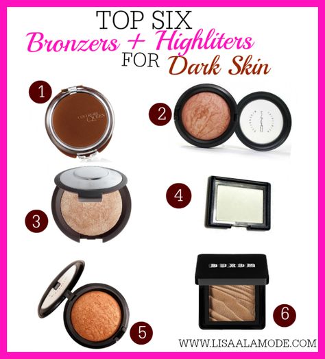 Bronzers For Dark Skin, Highlighter For Dark Skin, Face Bronzer, Woc Makeup, Best Bronzer, Ootd Photography, Lifestyle Women, Black Makeup, Designer Tshirt