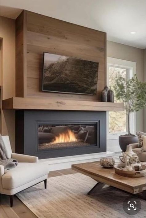 Wood Paneling Accent Wall, Paneling Accent Wall, Wood Accent Wall Ideas, Basement Tv Rooms, Fireplace Inspiration, Accent Wall Design, Accent Wall Ideas, Painting Wood Paneling, Bathroom Accent Wall