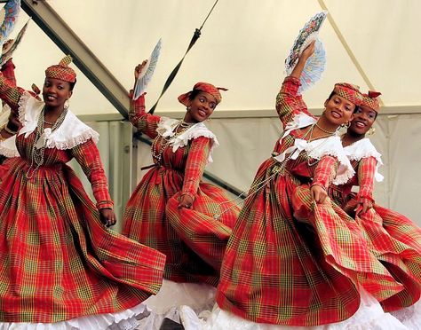 We are excited for Les Fonds Blancs from Martinique to perform at Summerfest this year! Traditional Haitian Dress, Jamaican Dress, Creole Culture, Caribbean Fashion, Parisian Look, Jamaican Culture, Traditional Attires, Caribbean Carnival, Caribbean Culture