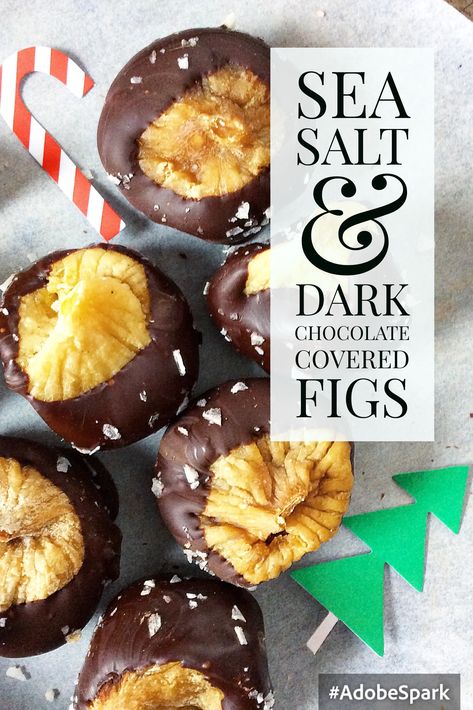 Chocolate Covered Figs, Homemade Christmas Gift, Easy Gift Idea, Simple Holiday Gifts, Sea Salt Chocolate, Hazelnut Butter, Paleo Sweets, Flaky Salt, Peanut Butter Balls