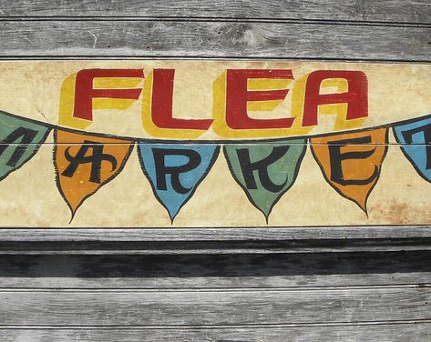 Flea Market Sign, wooden sign, original FM3 Vintage Handpainted Sign, Flea Market Signs, Farmers Market Signage, Flea Market Aesthetic, Flea Market Sign, Vintage Fairground, Flea Circus, Tattoo Sign, Market Signage