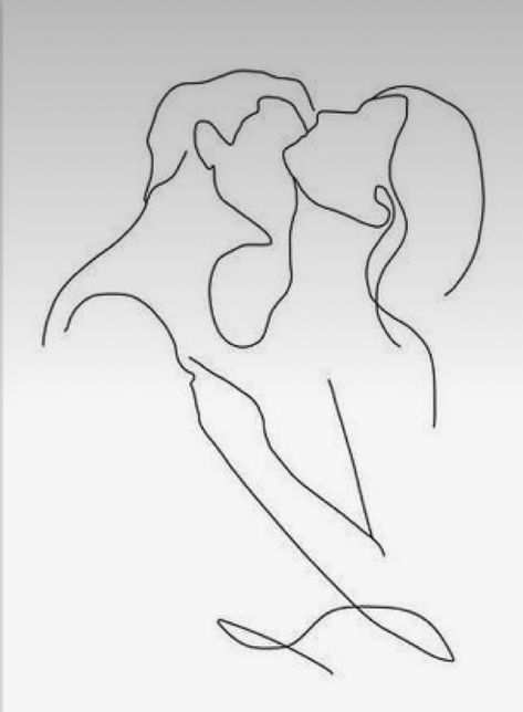 Body Line Art Couple, Feminine Line Art, Couple Line Art, Black Color Hairstyles, Minimalist Couple, Optical Illusion Tattoos, Illusion Tattoos, Hairstyles Black Hair, Color Hairstyles