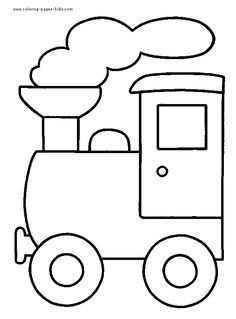 Coloring Sheets on Pinterest Train Template, Land Transport, Train Coloring Pages, Applique Templates, Art Drawings For Kids, Applique Patterns, Applique Quilts, Coloring Pictures, Quiet Book