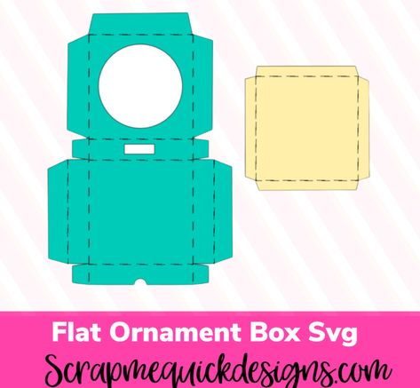 Cricut Ornament Box Template Svg Free, Cricut Ornament Box Template Free, Ornament Box Template Cricut, Christmas Ornament Box Svg Free, Christmas Ornament Packaging, Box Svg Free Patterns, Ornament Box Svg Free, Gift Box Svg Free, Gift Box Template Printable Free