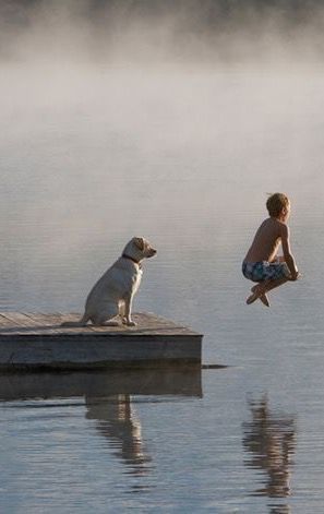 Summertime and childhood Rotten Egg, Lake Swimming, Boy And His Dog, Lake Fun, Summer Swimming, Lake Living, Boy Dog, Summer Swim, Fun Times