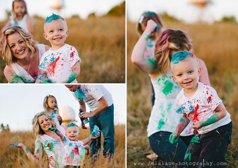 Holi Group Photoshoot, Color Powder Photoshoot Family, Powder Paint Photoshoot, Holi Powder Photoshoot, Newborn Baby Holi Photoshoot, Holi Photoshoot, Painting Photoshoot, Paint Photoshoot, Amanda Kay