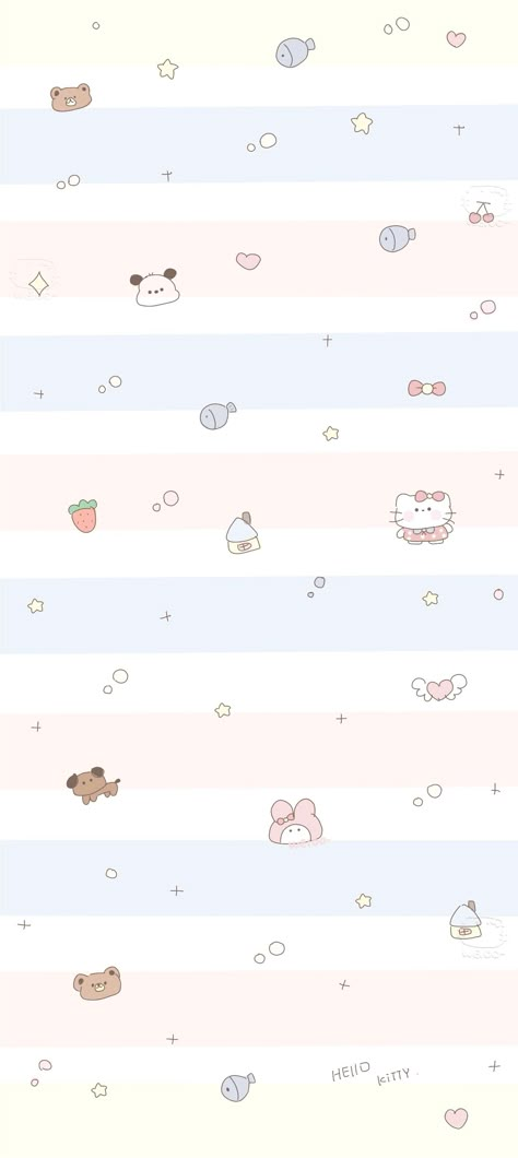 Cute Simplistic Wallpaper, Kawaii White Wallpaper, Kawaii Pattern Wallpaper, Soft Iphone Wallpaper, Cute Wallpapers Sanrio, Sanrio Cute Wallpaper, Weibo Wallpaper, Sanrio Wallpaper Ipad, Sanrio Wallpaper Iphone