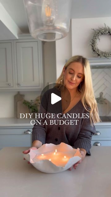 Jade Sweeney on Instagram: "DIY HUGE CANDLES ON A BUDGET 

I had to try the Amazon candle sand I saw @cb_loves_interiors_20 share ! And I love it! I’ve always wanted to make my own candles but in all honesty I burn beans on a hob so no way I’d trust myself melting wax 😂

These are so easy and the bag of sand is a big you can make so many candles!!!! I’ve made 2 huge ones and I’ve still got most of it left so I can make even moreeeee 😂

I’ll add the links to my stories or like & comment ‘SHOP’ and I’ll dm you a link to the candle sand and wicks I bought 

I used bowls I already had. One is so old I can’t remember where it’s from and the other is from @shopmatalan it’s quite recent but you could use any ceramic or glass bowl or jar that is safe to use 

Love Jade xxx

https://liketk.it/4TQ Extra Large Candle, Sand Bowls Diy, Diy Large Candle Bowl, Sand Wax Candles Diy, Wine Candles Diy, Dyi Candle, Diy Candle Mold, Huge Candles, Extra Large Candles