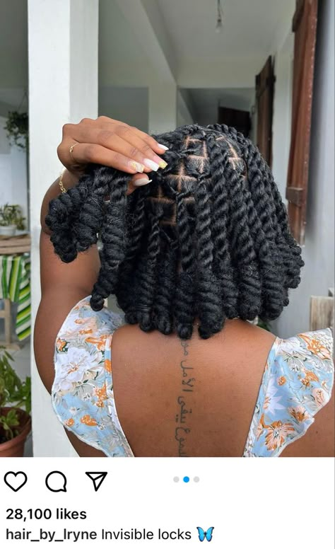 Invisible Locks, Brazilian Wool Hairstyles, Military Hair, Natural Braided Hairstyles, Short Box Braids Hairstyles, Natural Hair Stylists, Big Box Braids Hairstyles, Dreadlock Styles, Quick Braided Hairstyles