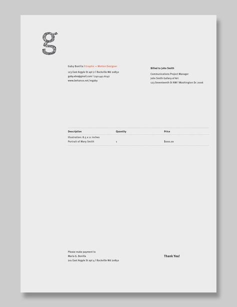 Invoice Design: 50 Examples To Inspire You                                                                                                                                                                                 More Branding Letterhead, Invoice Layout, Magazine Ideas, Invoice Design, Self Branding, Design Identity, Documents Design, Identity Branding, Letterhead Design