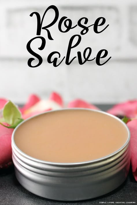 Salves For Inflammation, Rosemary Salve Recipe, Beeswax Salve Recipe, Diy Salves And Balms, Homemade Salves And Balms, How To Make Salves And Balms, Rose Salve Recipe, Calendula Salve Recipe, Rose Salve Diy