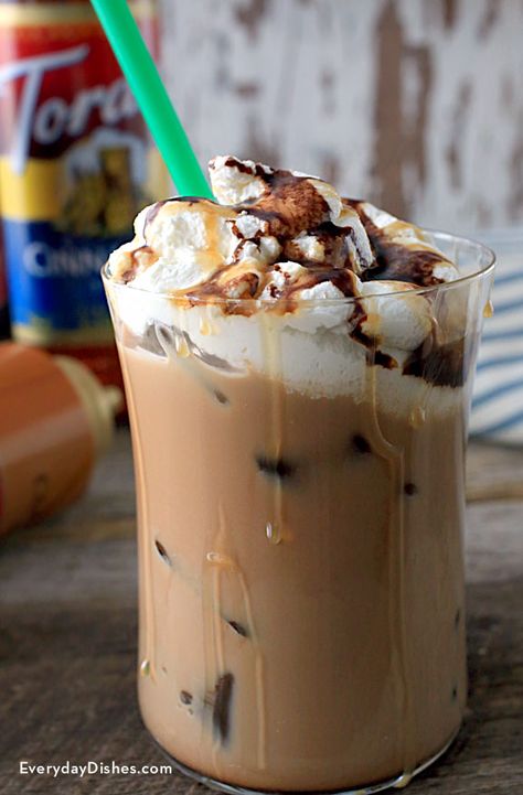 Homemade Mocha Caramel Iced Coffee Recipe Turtle Mocha Caribou Recipe, Turtle Mocha Recipe, Frozen Coffee Drinks Recipes, Make Iced Coffee At Home, How To Make Mocha, Homemade Iced Coffee Recipe, Caramel Iced Coffee Recipe, Mocha Iced Coffee, Caramel Iced Coffee