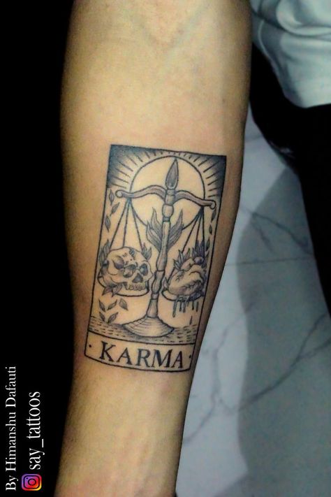 Karma Tattoo, Theme Tattoo, Hand Tattoos For Guys, Piercing Ideas, Tattoo Inspo, Traditional Tattoo, Tattoos And Piercings, I Tattoo, Hand Tattoos