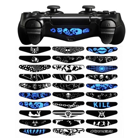 Ps4 Remote, Ps4 Controller Skin, Playstation Controller, Ps4 Slim, Playstation Games, Ps4 Controller, Ps4 Pro, Led Light Bar, Playstation 4 (ps4)