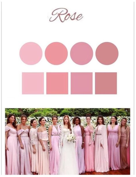 Bridesmaid Dresses, Wedding Dress, Movie Posters, Pink, Color, Instagram, Film Posters