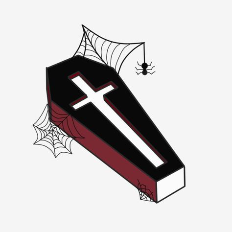 Coffin Clipart, Coffin Illustration, Halloween Imagem, Coffin Tattoo, Geisha Tattoo Design, All Seeing Eye Tattoo, Emo Tattoos, Gothic Coffin, American Traditional Tattoo Ideas