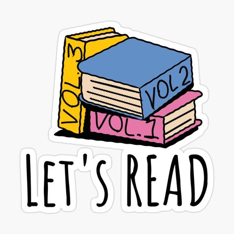 Reading Week Ideas, Reading Stickers, Buy Stickers, Library Aesthetic, Stickers Funny, Stickers Cool, Learn Something New, School Books, Cartoon Stickers