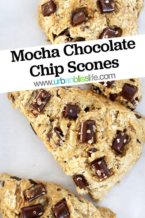 Mocha Scones, Yoga Cookies, Scones Chocolate, Baking Therapy, Baking Scones, Chocolate Chip Scones, Scone Recipes, Chocolate Scones, Mocha Chocolate