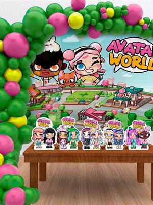 World Party, World Decor, Avatar World, Toca Life, Avatar, Birthday Party, Halloween, Birthday