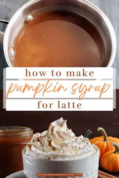 Discover the secret to making your own delicious Pumpkin Syrup for lattes with our easy recipe. This homemade syrup is a game-changer, allowing you to enjoy the cozy flavors of fall right in the comfort of your own home. With just a few simple ingredients, including real pumpkin puree, warm spices, and a touch of sweetness, you'll have a flavorful syrup that will take your latte game to the next level. Pumpkin Syrup For Coffee, Pumpkin Syrup Recipe, Pumpkin Spice Simple Syrup, What Is Pumpkin Spice, Pumpkin Spice Syrup Recipe, Pumpkin Pie Syrup, Syrup For Coffee, Simple Syrup Recipe, Pumpkin Puree Recipes