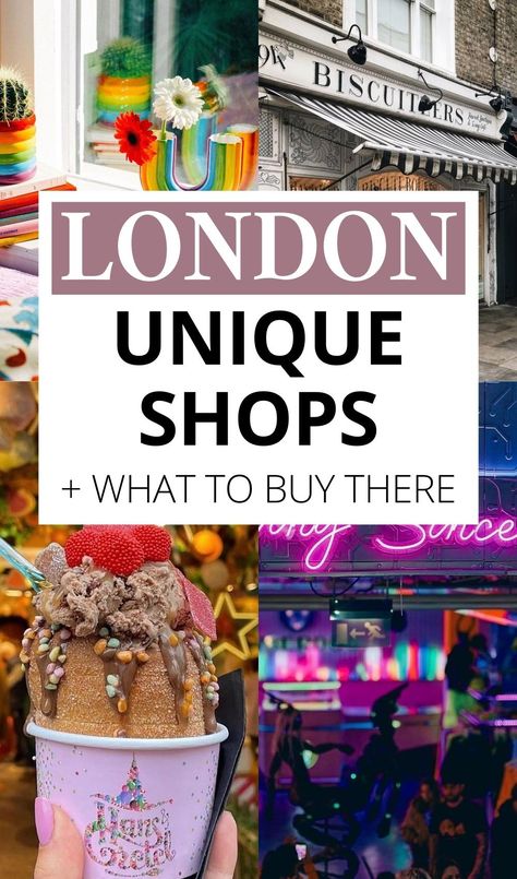 14 Most Unique Shops in London for Instagrammable Views Best Food Places In London, Best Things To Buy In London, Thrift Stores In London, Must Do Things In London, Best Shops In London, Visiting London For The First Time, Things To Buy In London, Must Do London, London Places To Go