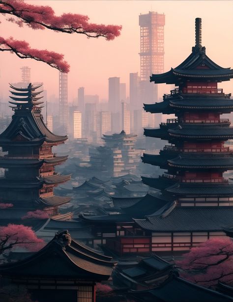 Steampunk Edo Japan⛩️ Edo Japan Aesthetic, Kenji Aesthetic, Edo Era Japan, Steampunk Japan, Edo Japan, Edo Era, Japan Street, Fairy Aesthetic, Japan Aesthetic