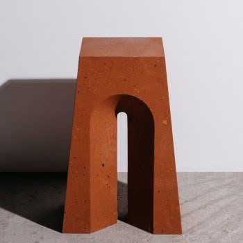 Ceramic Stool, Concrete Sculpture, Concrete Furniture, Concrete Crafts, Metal Side Table, Brutalism, Gate Design, 로고 디자인, Art Furniture