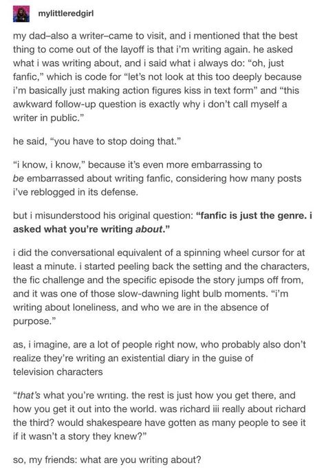 Post by mylittleredgirl on tumblr: Tumblr Writing, Writing Things, Writing Motivation, Writing Inspiration Prompts, Writing Characters, Book Writing Inspiration, Creative Writing Prompts, Writing Stuff, Book Writing Tips