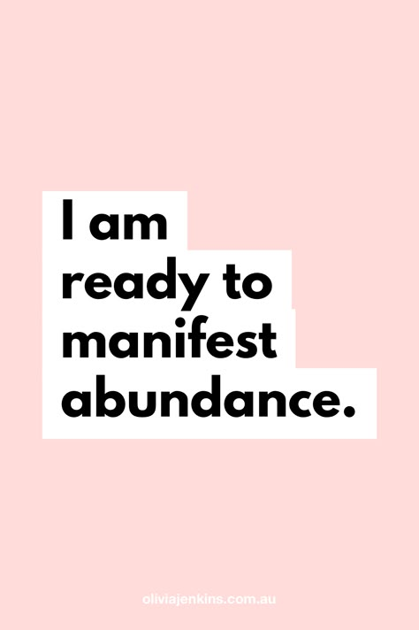 Manifest Abundance, Attraction Quotes, 2022 Vision Board, I Am Ready, Manifestation Law Of Attraction, Law Of Attraction Quotes, Self Affirmations, Manifestation Board, Positive Self Affirmations